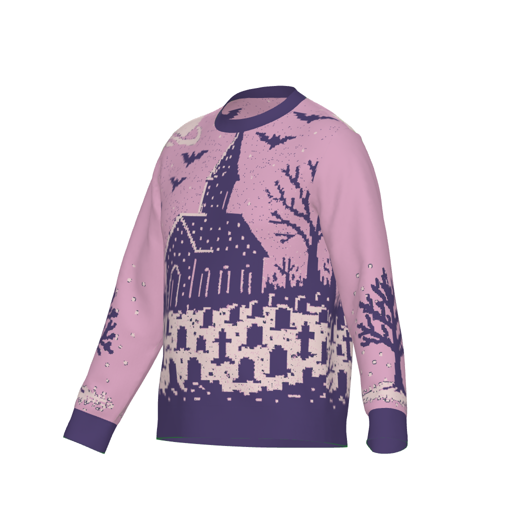 Pixel Pastel Graveyard Sweater