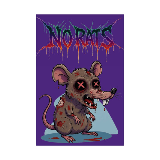 Rolled Poster - 'No Rats'