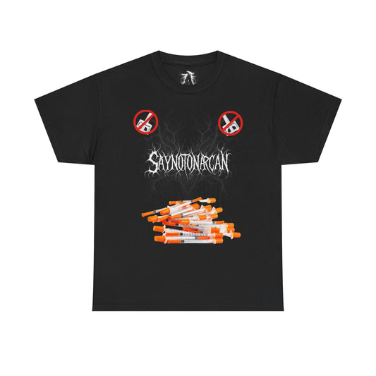 Say No to Narcan Zombieland Awareness T-Shirt for Substance Abuse Prevention