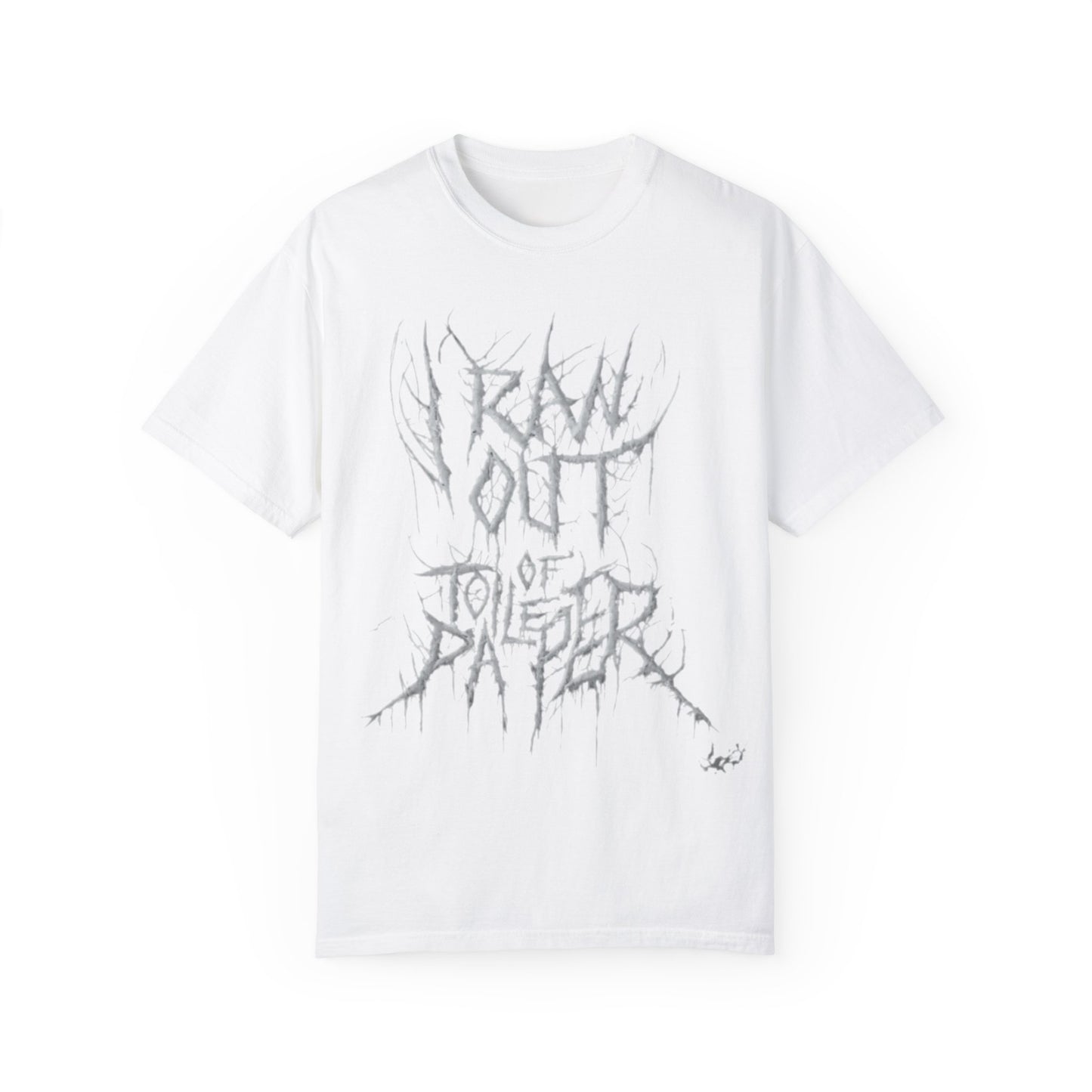 I ran out of toilet paper metal logo shirt
