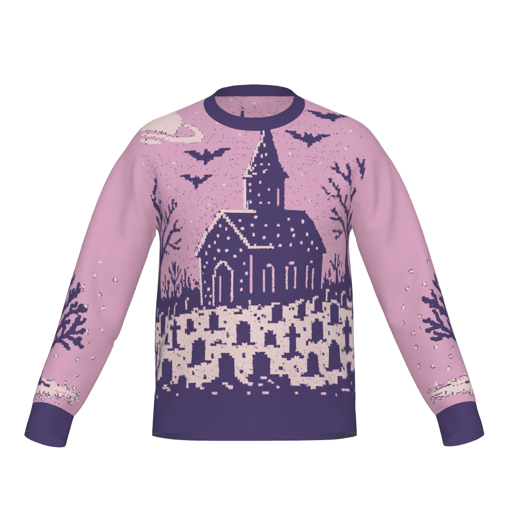Pixel Pastel Graveyard Sweater