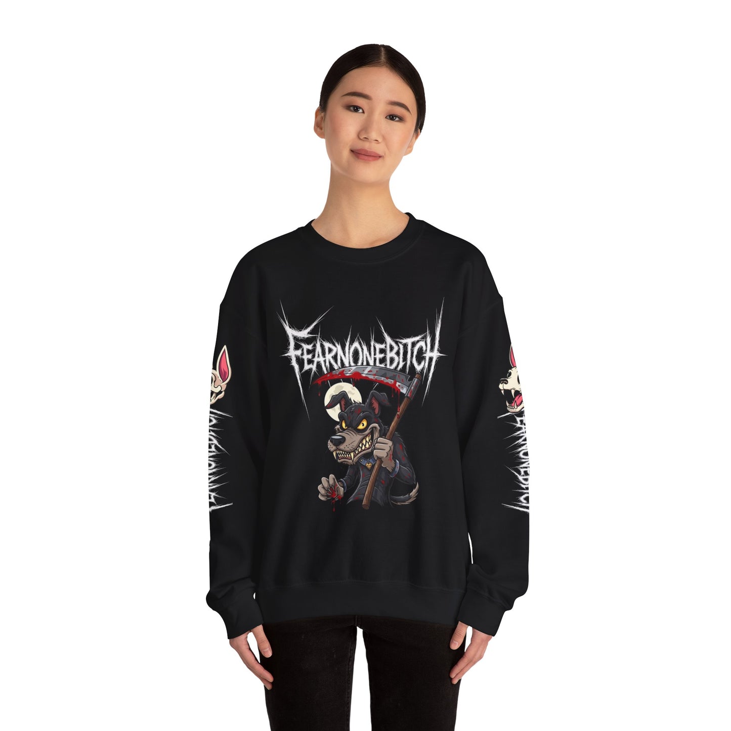 FearNoneBitch Sweatshirt - NotSoCuddly Collection