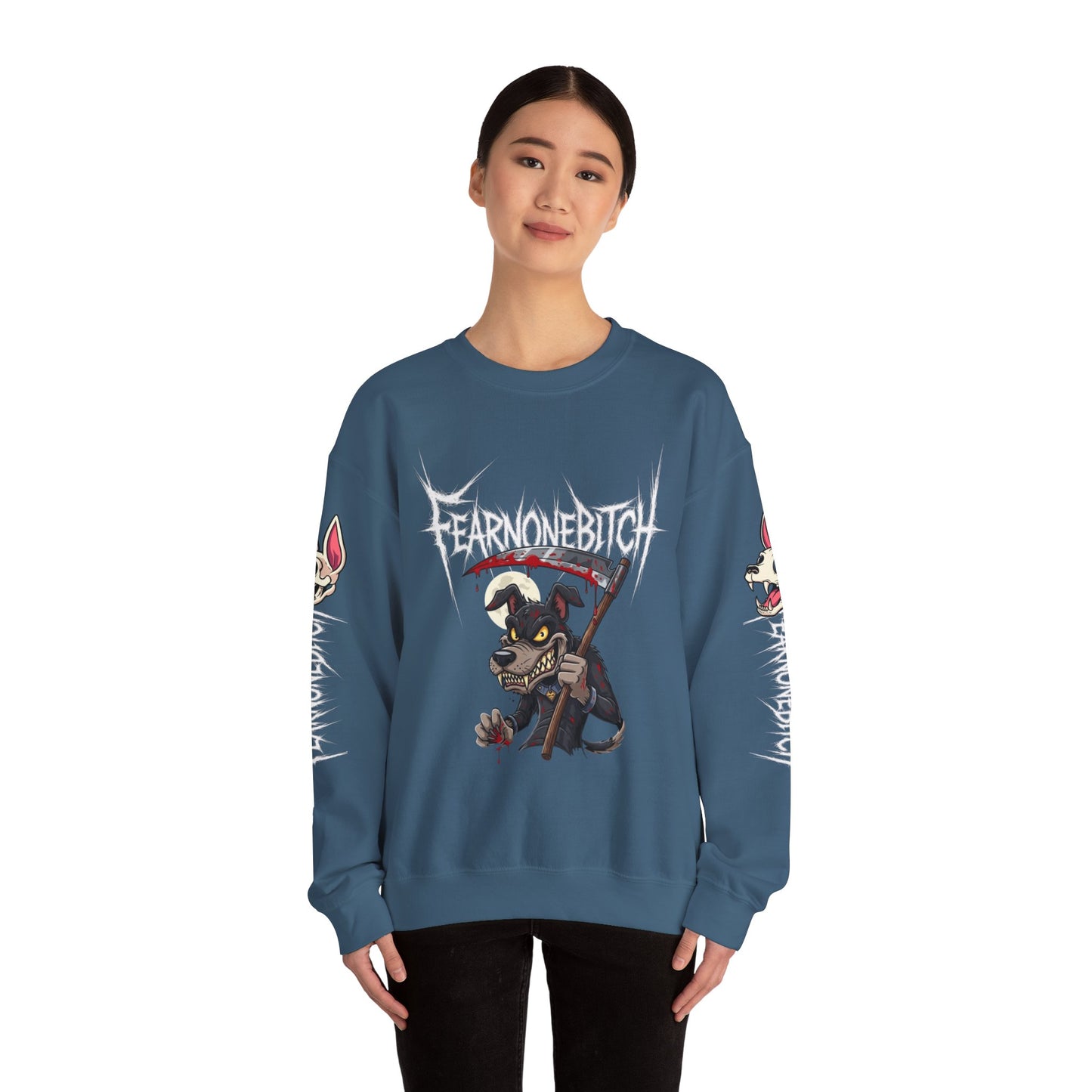 FearNoneBitch Sweatshirt - NotSoCuddly Collection