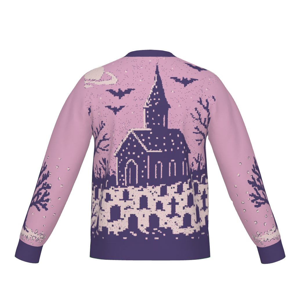 Pixel Pastel Graveyard Sweater